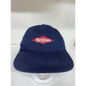 Dow Styrofoam Hat Cap Adjustable Snapback OSFM Blue Insulation Foam